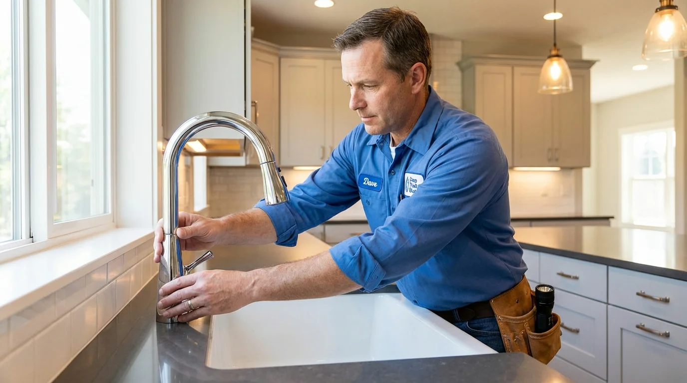 Kitchen faucet installation by Johns Plumbing LLC in Las Vegas